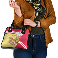 Poland Pierogi Shoulder Handbag Polish Dumplings With Coat Of Arms