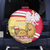 Poland Pierogi Spare Tire Cover Polish Dumplings With Coat Of Arms