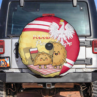 Poland Pierogi Spare Tire Cover Polish Dumplings With Coat Of Arms