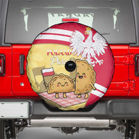 Poland Pierogi Spare Tire Cover Polish Dumplings With Coat Of Arms
