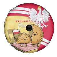 Poland Pierogi Spare Tire Cover Polish Dumplings With Coat Of Arms