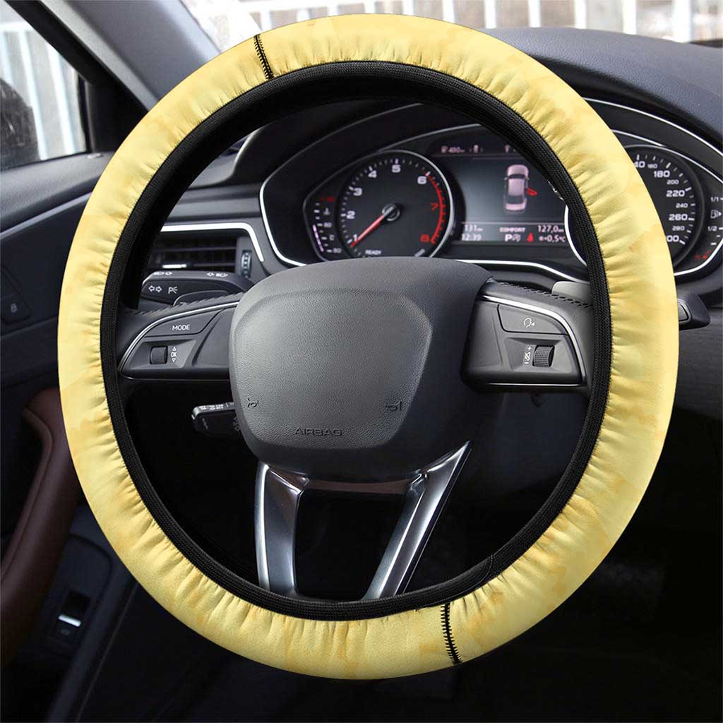 Poland Pierogi Steering Wheel Cover Polish Dumplings With Coat Of Arms