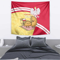 Poland Pierogi Tapestry Polish Dumplings With Coat Of Arms