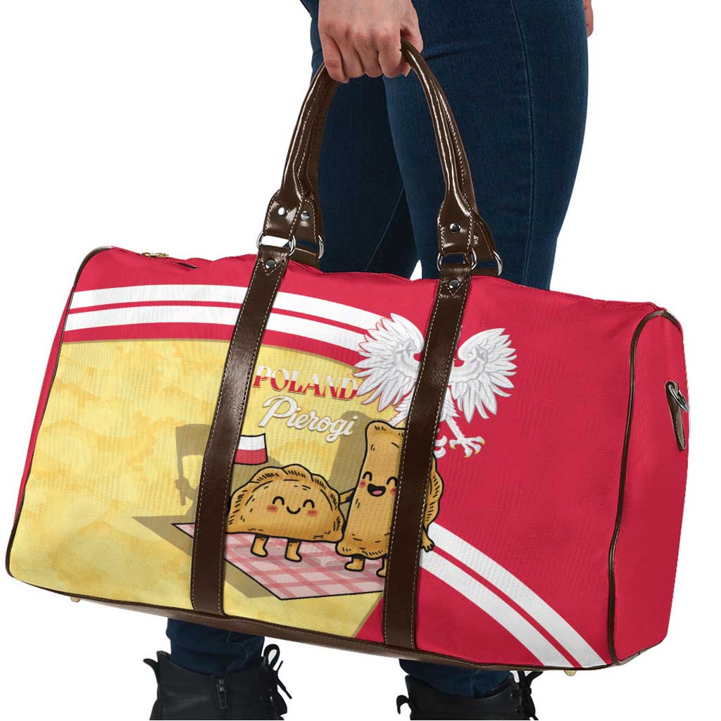Poland Pierogi Travel Bag Polish Dumplings With Coat Of Arms