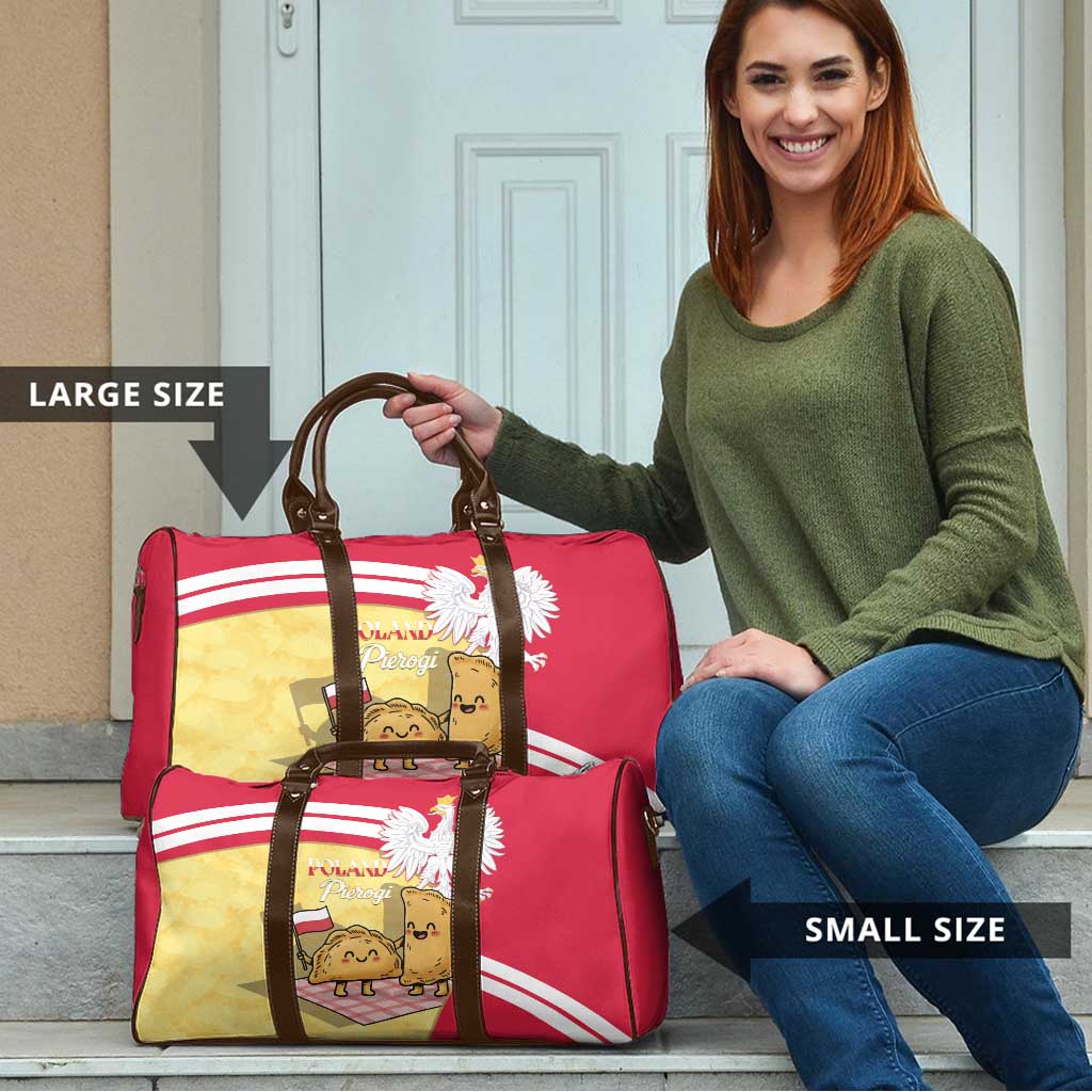 Poland Pierogi Travel Bag Polish Dumplings With Coat Of Arms