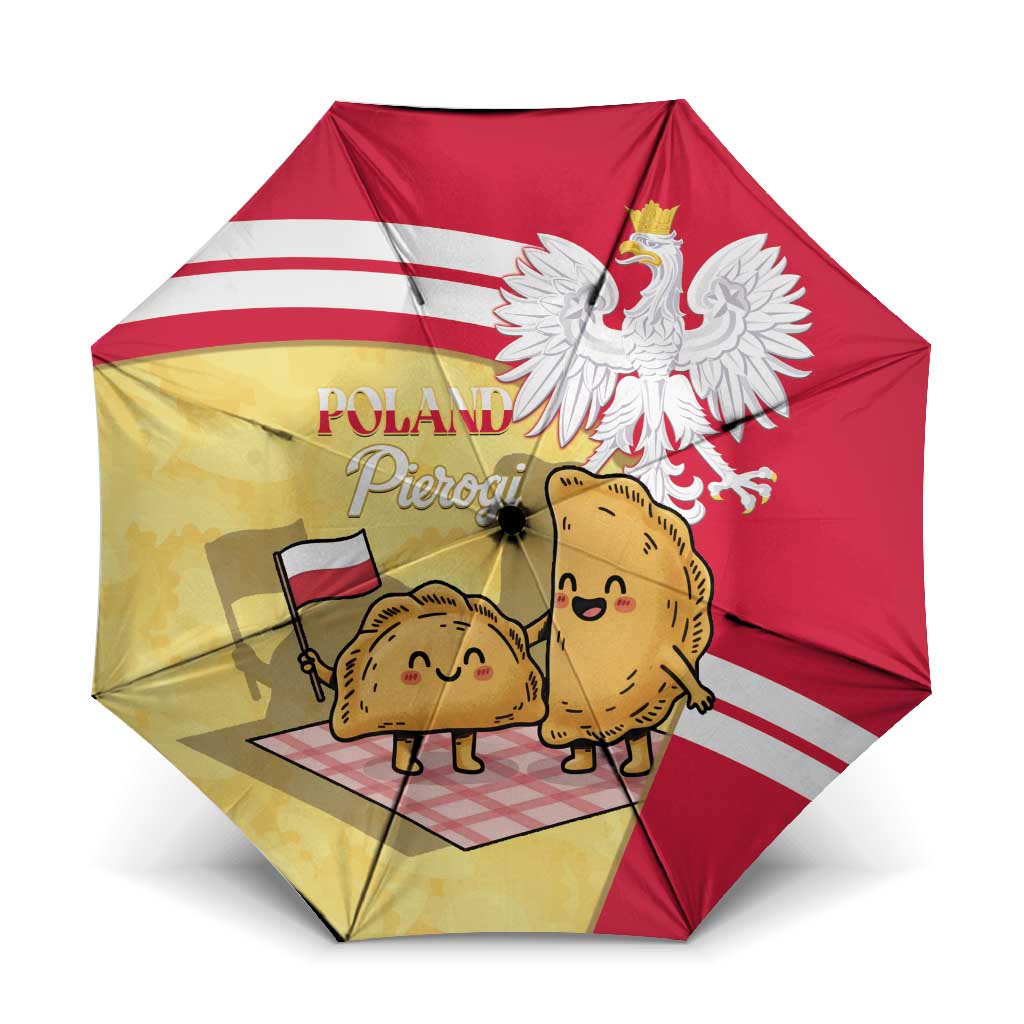 Poland Pierogi Umbrella Polish Dumplings With Coat Of Arms