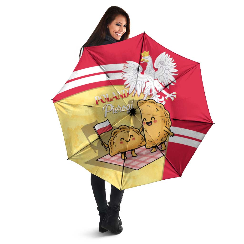 Poland Pierogi Umbrella Polish Dumplings With Coat Of Arms