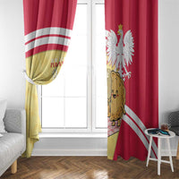 Poland Pierogi Window Curtain Polish Dumplings With Coat Of Arms