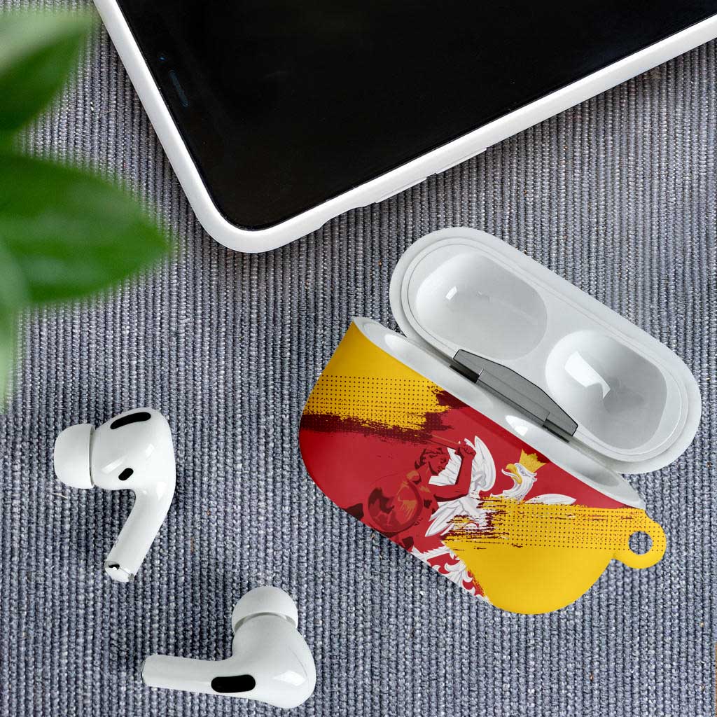 Mermaid of Warsaw Poland AirPods Case Polish Capital City Grunge Style