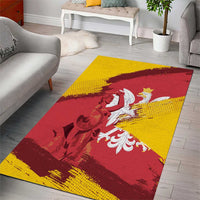 Mermaid of Warsaw Poland Area Rug Polish Capital City Grunge Style