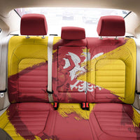 Mermaid of Warsaw Poland Back Car Seat Cover Polish Capital City Grunge Style