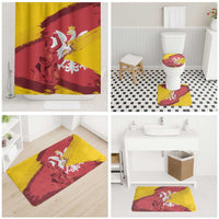 Mermaid of Warsaw Poland Bathroom Set Polish Capital City Grunge Style