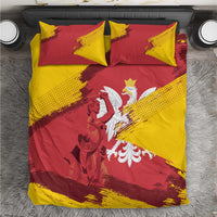 Mermaid of Warsaw Poland Bedding Set Polish Capital City Grunge Style