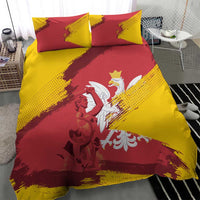 Mermaid of Warsaw Poland Bedding Set Polish Capital City Grunge Style