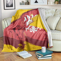 Mermaid of Warsaw Poland Blanket Polish Capital City Grunge Style