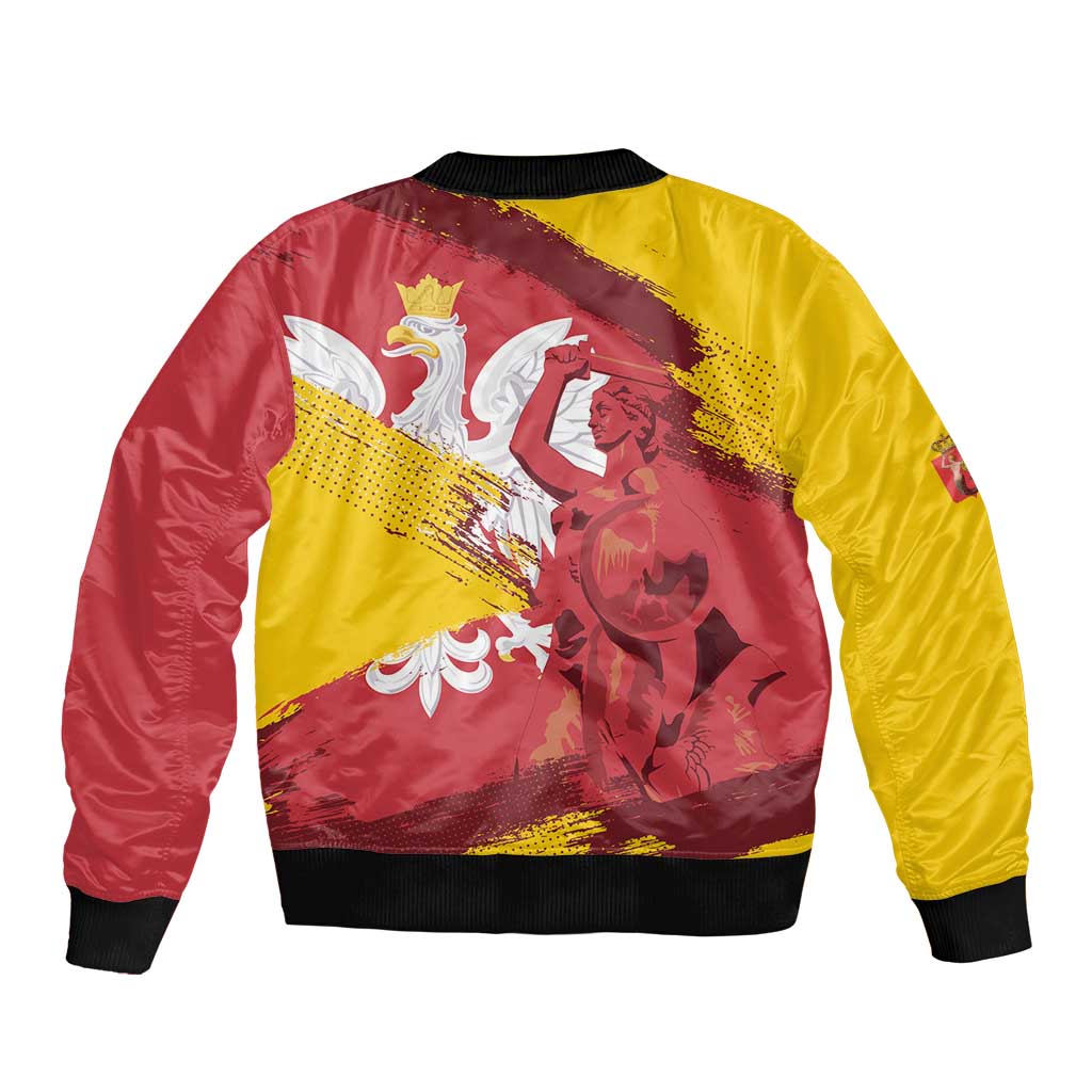 Mermaid of Warsaw Poland Bomber Jacket Polish Capital City Grunge Style