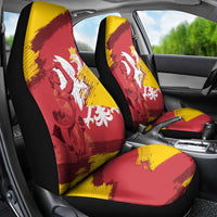 Mermaid of Warsaw Poland Car Seat Cover Polish Capital City Grunge Style