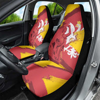 Mermaid of Warsaw Poland Car Seat Cover Polish Capital City Grunge Style