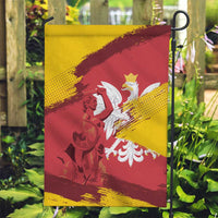 Mermaid of Warsaw Poland Garden Flag Polish Capital City Grunge Style