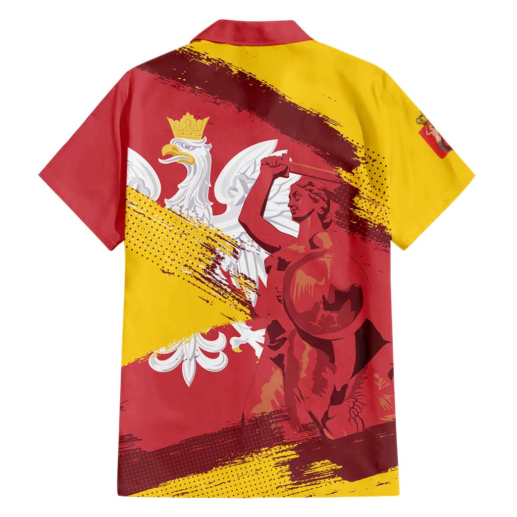 Mermaid of Warsaw Poland Hawaiian Shirt Polish Capital City Grunge Style