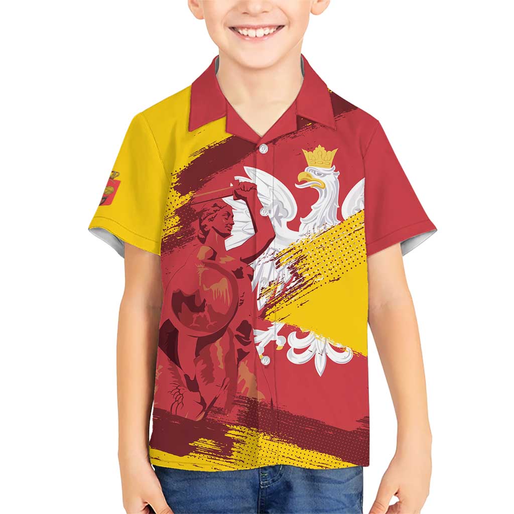 Mermaid of Warsaw Poland Hawaiian Shirt Polish Capital City Grunge Style