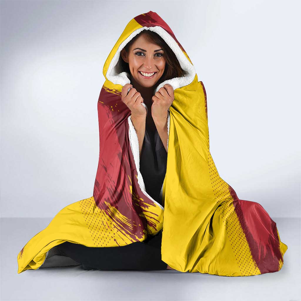 Mermaid of Warsaw Poland Hooded Blanket Polish Capital City Grunge Style
