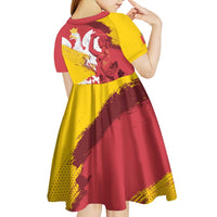 Mermaid of Warsaw Poland Kid Short Sleeve Dress Polish Capital City Grunge Style