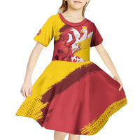 Mermaid of Warsaw Poland Kid Short Sleeve Dress Polish Capital City Grunge Style