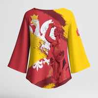 Mermaid of Warsaw Poland Kimono Sleeve Blouse Polish Capital City Grunge Style
