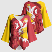 Mermaid of Warsaw Poland Kimono Sleeve Blouse Polish Capital City Grunge Style