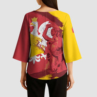 Mermaid of Warsaw Poland Kimono Sleeve Blouse Polish Capital City Grunge Style
