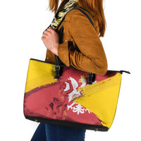 Mermaid of Warsaw Poland Leather Tote Bag Polish Capital City Grunge Style