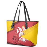 Mermaid of Warsaw Poland Leather Tote Bag Polish Capital City Grunge Style