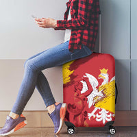 Mermaid of Warsaw Poland Luggage Cover Polish Capital City Grunge Style