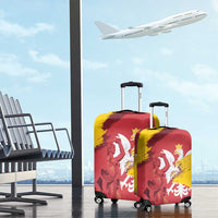 Mermaid of Warsaw Poland Luggage Cover Polish Capital City Grunge Style