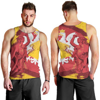 Mermaid of Warsaw Poland Men Tank Top Polish Capital City Grunge Style