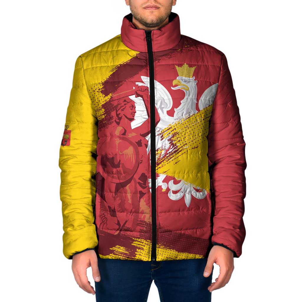 Mermaid of Warsaw Poland Padded Jacket Polish Capital City Grunge Style
