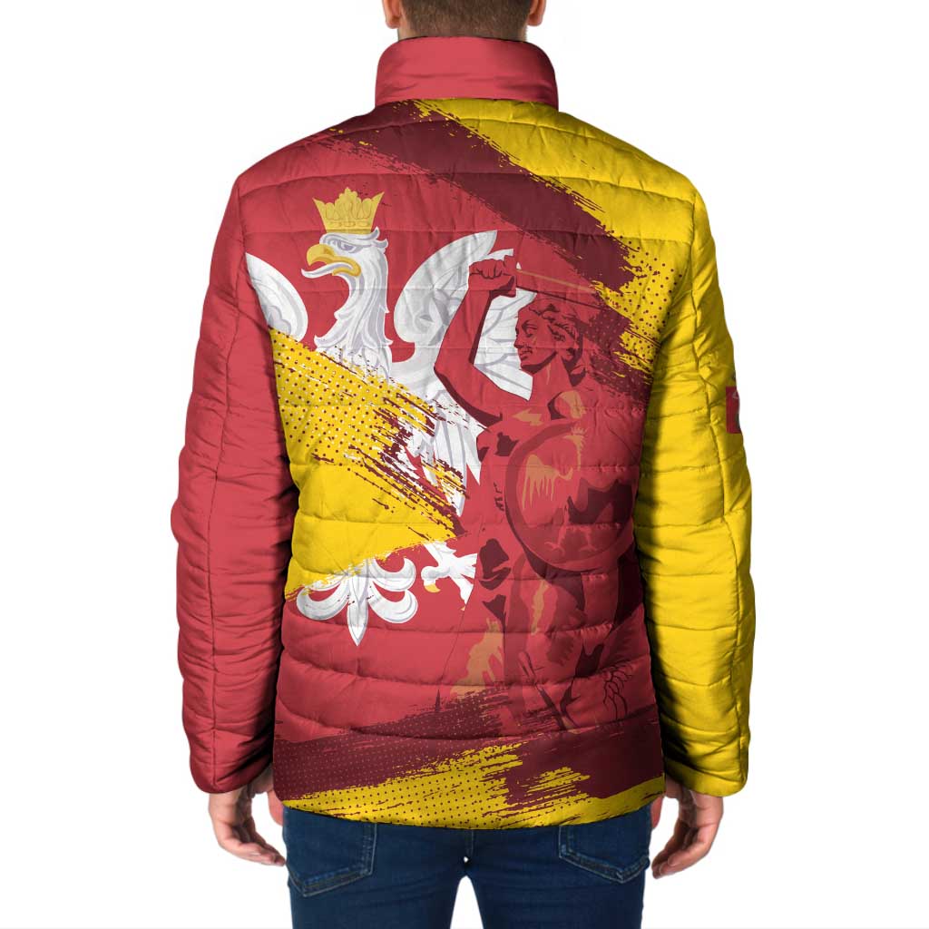 Mermaid of Warsaw Poland Padded Jacket Polish Capital City Grunge Style