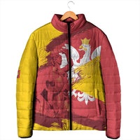 Mermaid of Warsaw Poland Padded Jacket Polish Capital City Grunge Style