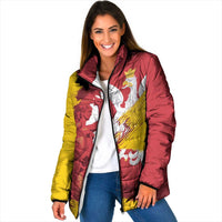 Mermaid of Warsaw Poland Padded Jacket Polish Capital City Grunge Style