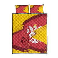 Mermaid of Warsaw Poland Quilt Bed Set Polish Capital City Grunge Style
