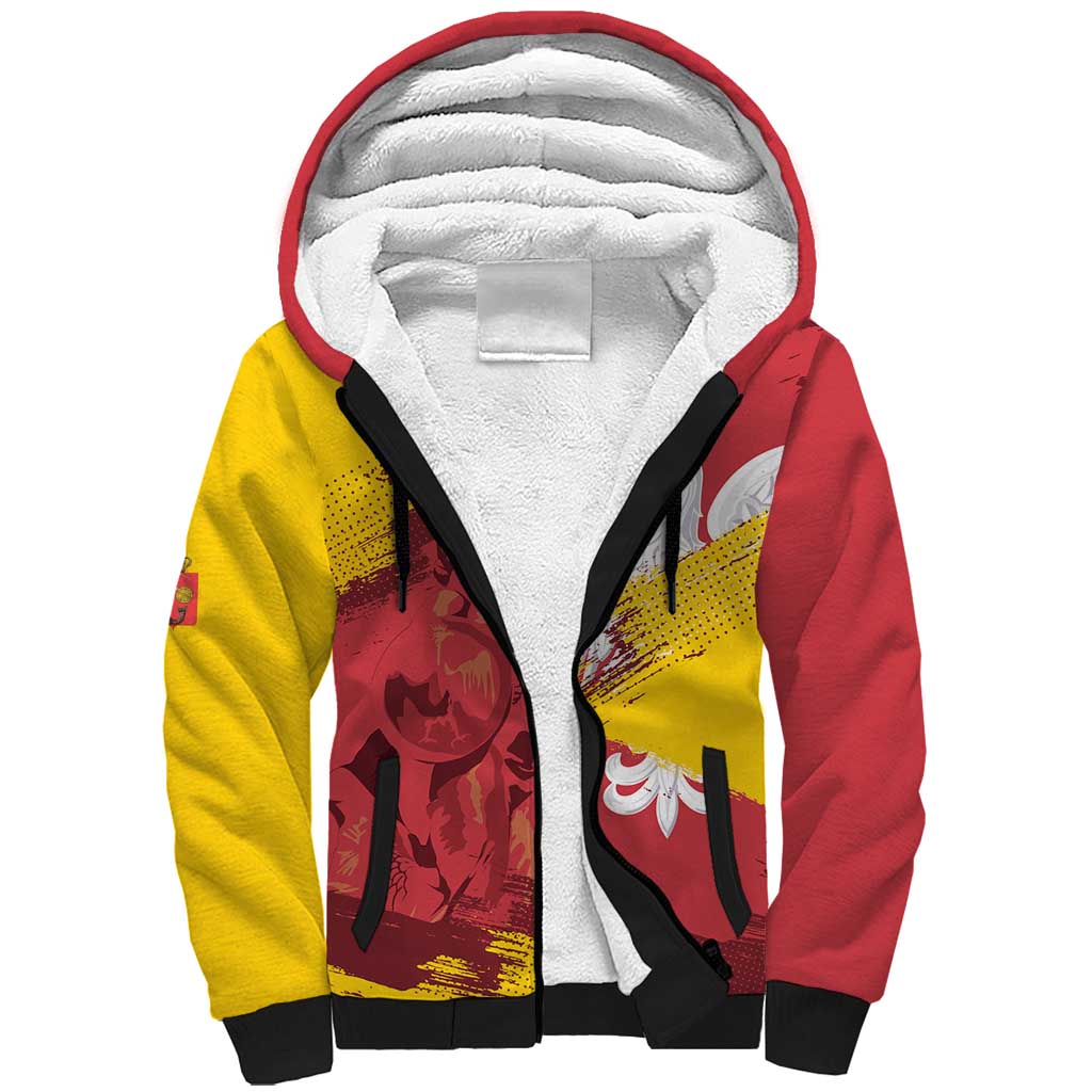 Mermaid of Warsaw Poland Sherpa Hoodie Polish Capital City Grunge Style
