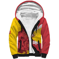 Mermaid of Warsaw Poland Sherpa Hoodie Polish Capital City Grunge Style