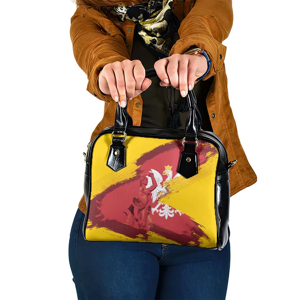 Mermaid of Warsaw Poland Shoulder Handbag Polish Capital City Grunge Style
