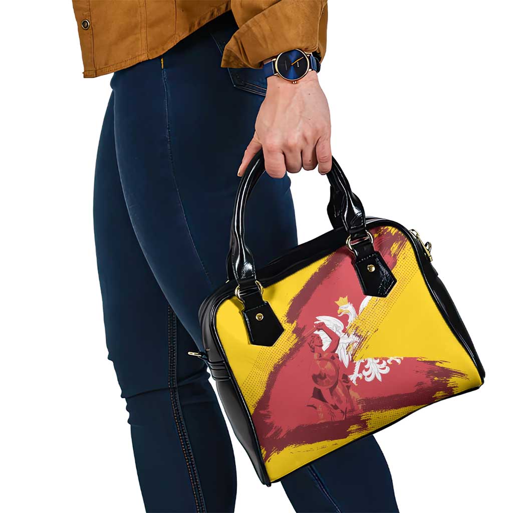 Mermaid of Warsaw Poland Shoulder Handbag Polish Capital City Grunge Style