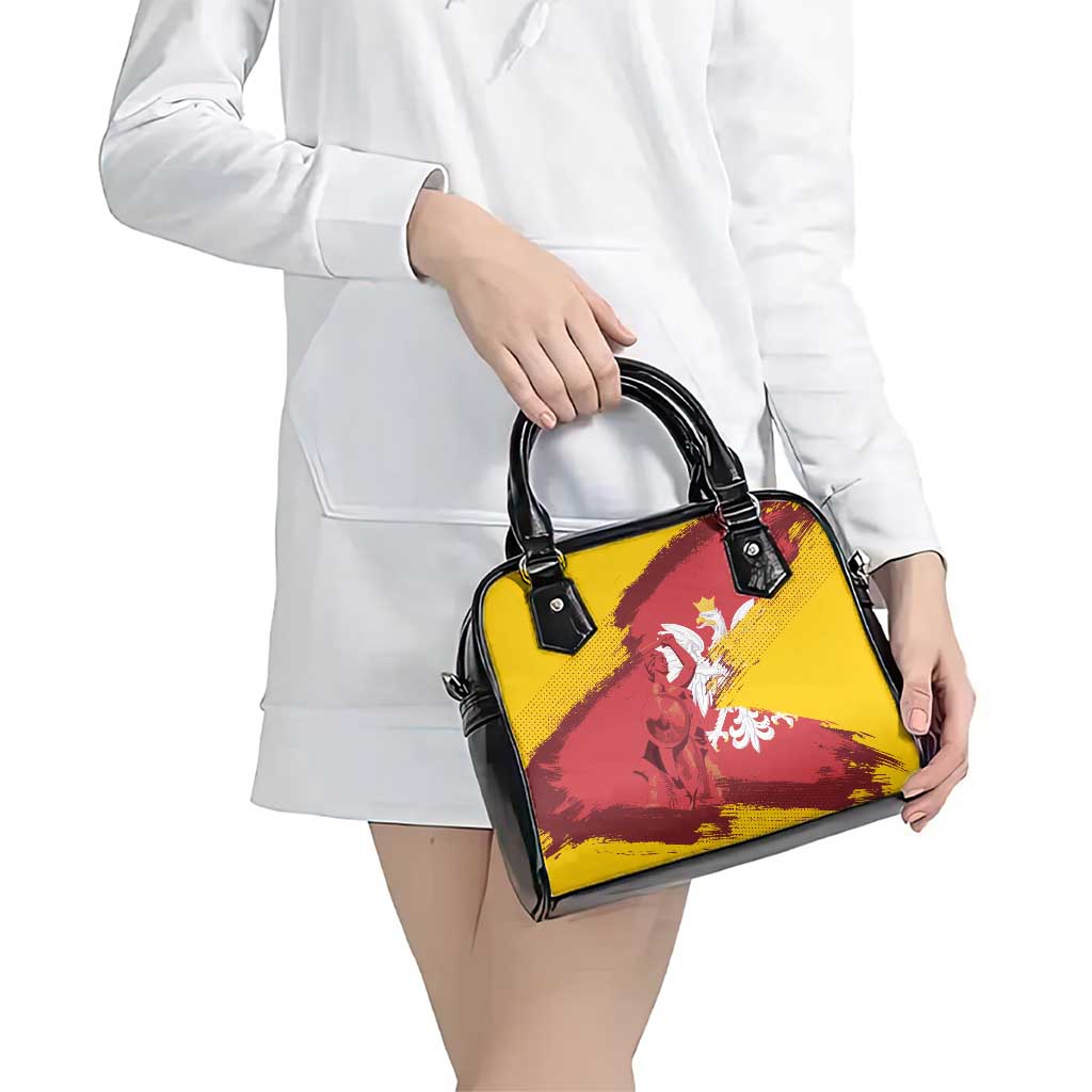 Mermaid of Warsaw Poland Shoulder Handbag Polish Capital City Grunge Style