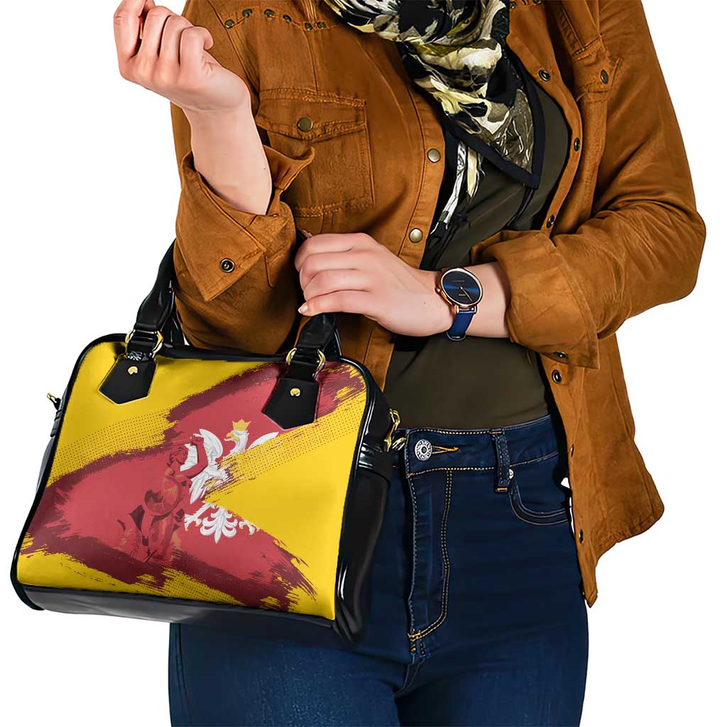 Mermaid of Warsaw Poland Shoulder Handbag Polish Capital City Grunge Style