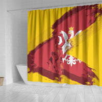 Mermaid of Warsaw Poland Shower Curtain Polish Capital City Grunge Style