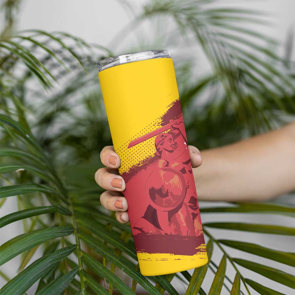 Mermaid of Warsaw Poland Skinny Tumbler Polish Capital City Grunge Style