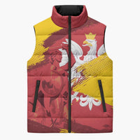 Mermaid of Warsaw Poland Sleeveless Puffer Jacket Polish Capital City Grunge Style